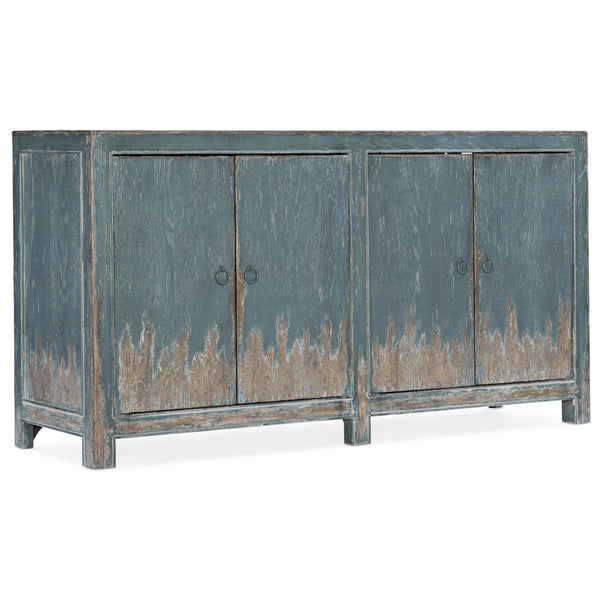 Hooker Furniture 5750-55460-BLU Boheme Four Door Media Console IMAGE 1