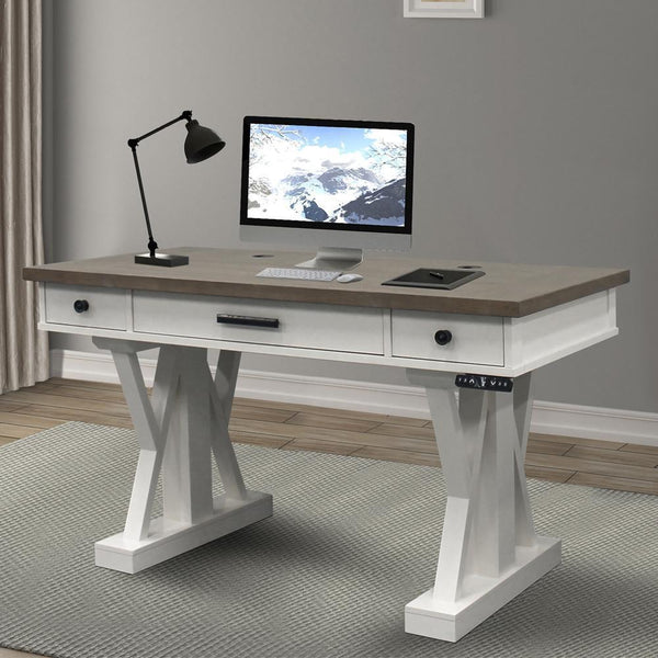 Parker House Furniture Office Desks Desks AME#256T-COT/LIFT#200WHT IMAGE 1