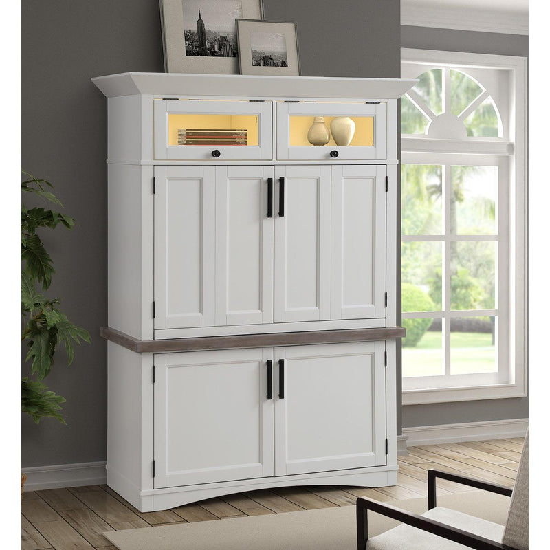 Parker House Furniture Americana Modern AME#350-3-COT Cotton Workstation with LED Light