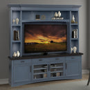 Parker House Furniture Americana Modern AME#92-4-DEN Denim 92 In. TV Console with Hutch Back Panel and LED Lights