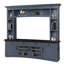 Parker House Furniture Americana Modern AME#92-3-DEN Denim 92 In. TV Console with Hutch and LED Lights