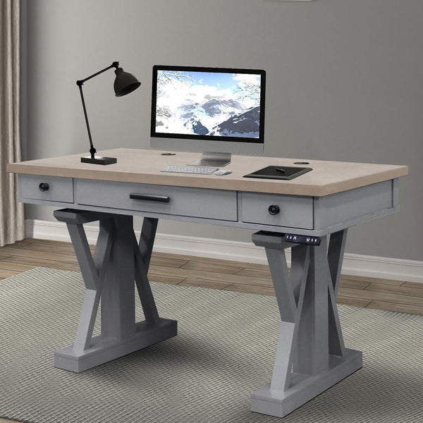 Parker House Furniture Office Desks Desks AME#256T-DOV/LIFT#200WHT IMAGE 1