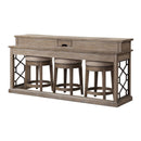 Parker House Furniture Sundance Console Table SUN#09-SS/SUN#1026-SS/SUN#1026-SS/SUN#1026-SS