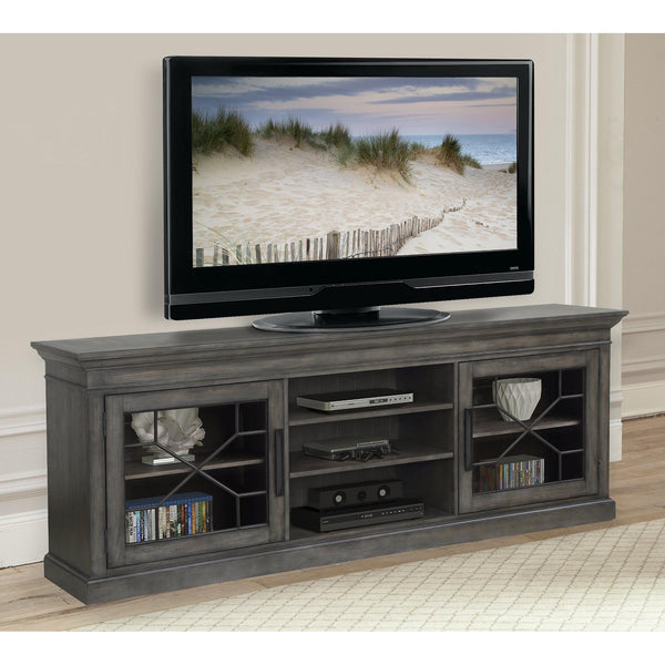 Parker House Furniture Sundance SUN#92-SGR Smokey Grey 92 In. TV Console IMAGE 1