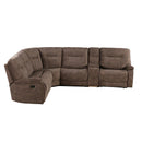Parker Living Cooper MCOO-PACKA-SBR Shadow Brown 6 pc Modular Manual Reclining Sectional