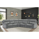 Parker Living Mason MMA-PACKA(H)-CRB Carbon 6 pc Modular Power Reclining Sectional with Power Adjustable Headrests