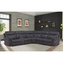 Parker Living Mason MMA-PACKA(H)-CHA Charcoal 6 pc Power Reclining Sectional with Power Adjustable Headrests