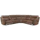 Parker Living Mason MMA-PACKA(H)-DK Dark Kahlua 6 pc Power Reclining Sectional with Power Adjustable Headrests