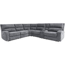Parker Living Polaris MPOL-PACKA(H)-BIG Bizmark Grey 6 pc Power Reclining Sectional with Adjustable Headrests