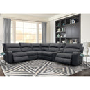 Parker Living Polaris MPOL-PACKA(H)-SLA Slate 6 pc Modular Power Reclining Sectional with Adjustable Headrests
