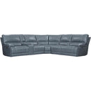 Parker Living Whitman MWHI-PACKA(H)-P50-VAZ Verona Azure 6 pc Power Reclining Sectional with Adjustable Headrests