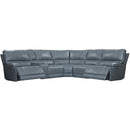 Parker Living Whitman MWHI-PACKA(H)-P50-VAZ Verona Azure 6 pc Power Reclining Sectional with Adjustable Headrests