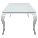 Coaster Furniture Carone Dining Table with Glass Top 115081 IMAGE 3