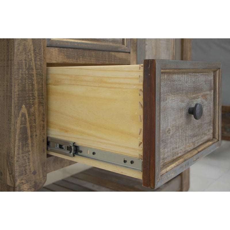 International Furniture Direct Stone 1-Drawer Nightstand IFD4591NTS IMAGE 3