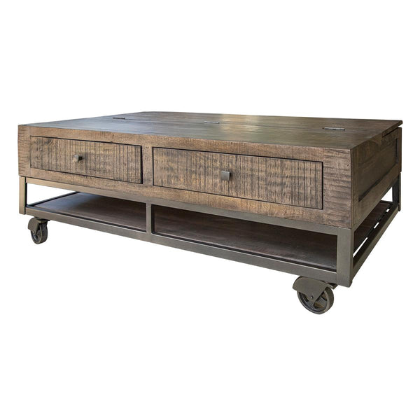 International Furniture Direct Urban Gray Lift Top Cocktail Table IFD5631CKT IMAGE 1