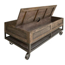 International Furniture Direct Urban Gray Chairside Table IFD5631CST IMAGE 2