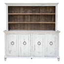 International Furniture Direct Capri Credenza & Hutch IFD9901HUTWT/IFD990CONS-W IMAGE 1