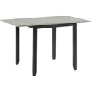 Elements International Martin DMT3003DLDS 3 pc Dinette - Grey/Black IMAGE 4