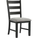 Elements International Martin DMT3003DLDS 3 pc Dinette - Grey/Black IMAGE 5