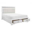 Homelegance Luster Queen Upholstered Platform Bed with Storage 1505W-1* IMAGE 3