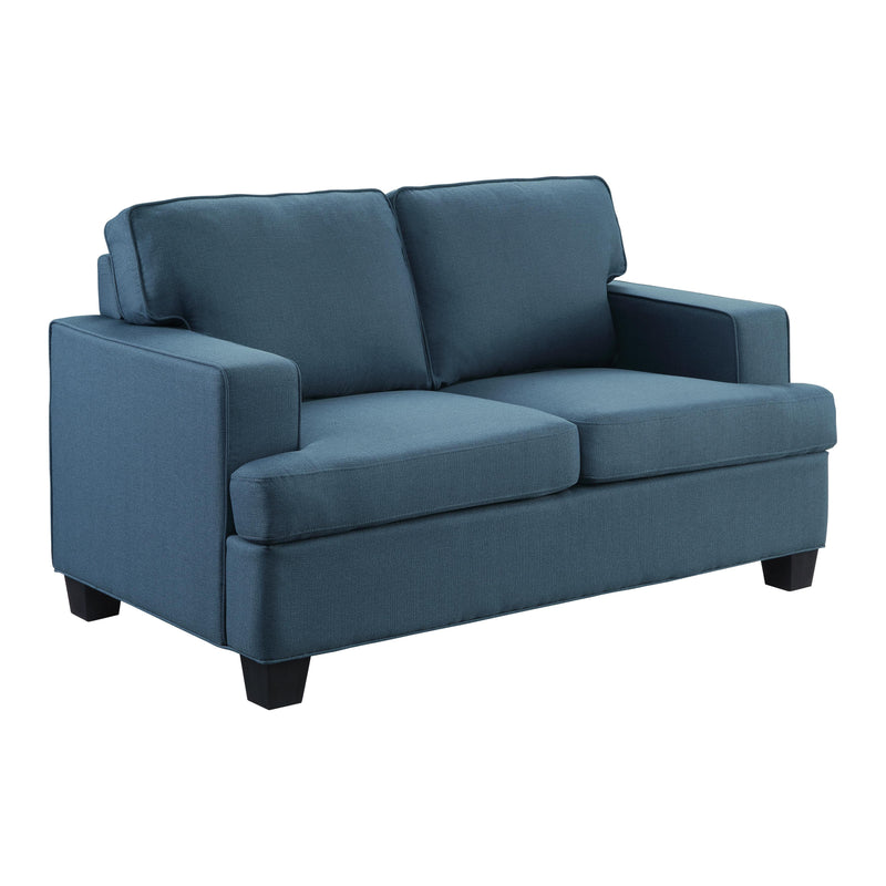 Homelegance Elmont Stationary Fabric Loveseat 9327BU-2 IMAGE 2