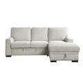 Homelegance Morelia 9468BE*2RC2L 2 pc Sectional with Pull-out Bed and Right Chaise with Hidden Storage IMAGE 1