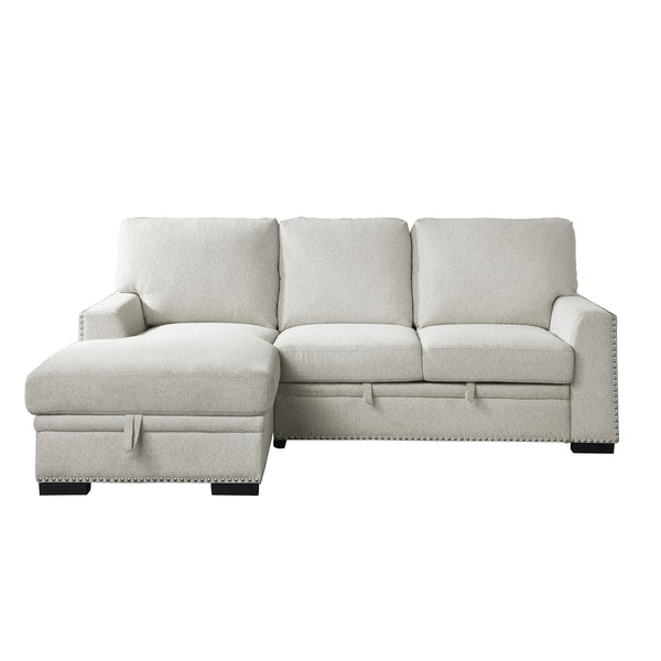 Homelegance Morelia 9468BE*2LC2R 2 pc Sectional with Pull-out Bed and Left Chaise with Hidden Storage IMAGE 1