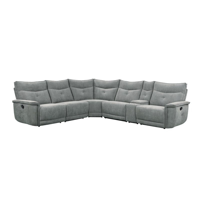 Homelegance Tesoro 9509DG*6LRRR 6 pc Modular Reclining Sectional IMAGE 1
