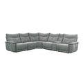 Homelegance Tesoro 9509DG*6LRRRPWH 6 pc Modular Power Reclining Sectional with Power Headrests and USB Ports IMAGE 1