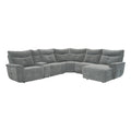 Homelegance Tesoro 9509DG*6LRPWH5R 6 pc Modular Power Reclining Sectional with Power Headrests, and USB Ports IMAGE 1
