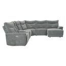 Homelegance Tesoro 9509DG*6LRPWH5R 6 pc Modular Power Reclining Sectional with Power Headrests, and USB Ports IMAGE 3