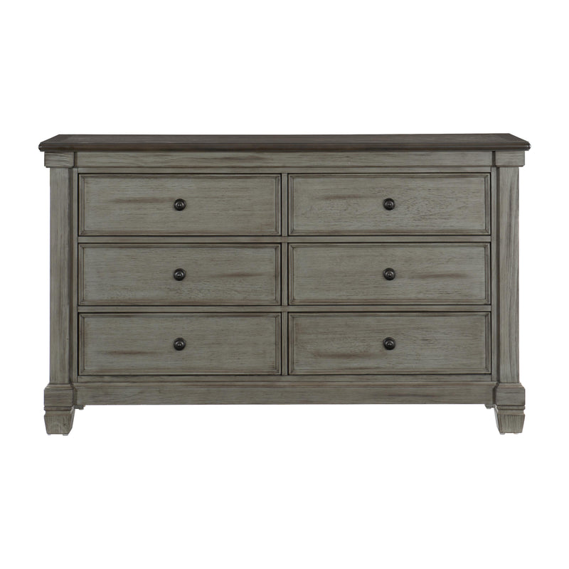 Homelegance Weaver 6-Drawer Dresser 1626GY-5 IMAGE 1