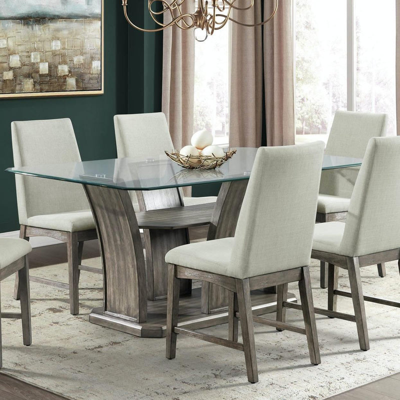 Elements International Dapper DPR Dining Table - Grey IMAGE 1