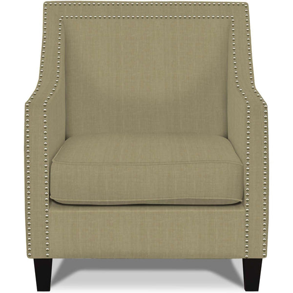Elements International Erica UER082100CA Chair with Chrome Nails - Heirloom Natural IMAGE 1