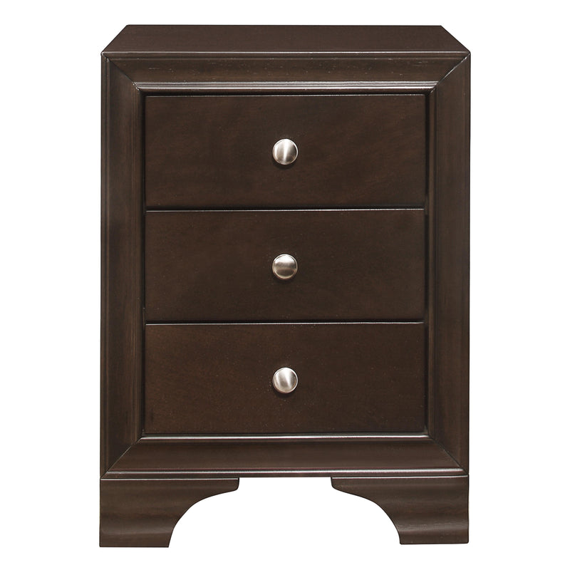 Homelegance Centralia 3-Drawer Nightstand 4598BCU IMAGE 1