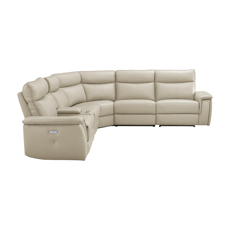 Homelegance Maroni 8259RFTP*6SCPWH 6 pc Modular Power Reclining Sectional with Power Headrests IMAGE 2
