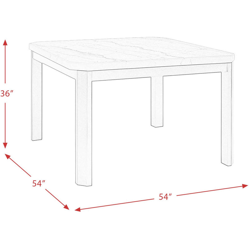 Elements International Francesca CFC300CTTC Counter Height Dining Table - Grey IMAGE 5