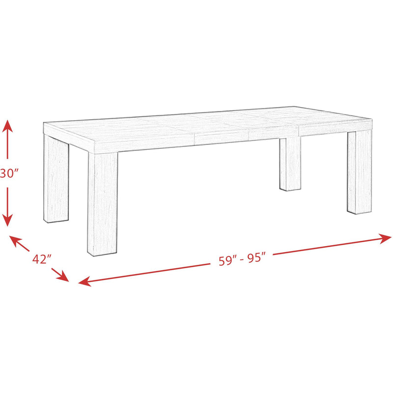 Elements International Grady Dining Table DGD818DTB IMAGE 5