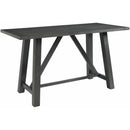  Elements International Renegade DRN3006CS 6 pc Counter Height Dining Set - Grey IMAGE 2