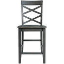  Elements International Renegade DRN3006CS 6 pc Counter Height Dining Set - Grey IMAGE 5