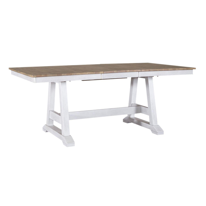 Liberty Furniture Industries Inc. Lindsey Farm 62WH-CD-TRS Trestle Table IMAGE 2