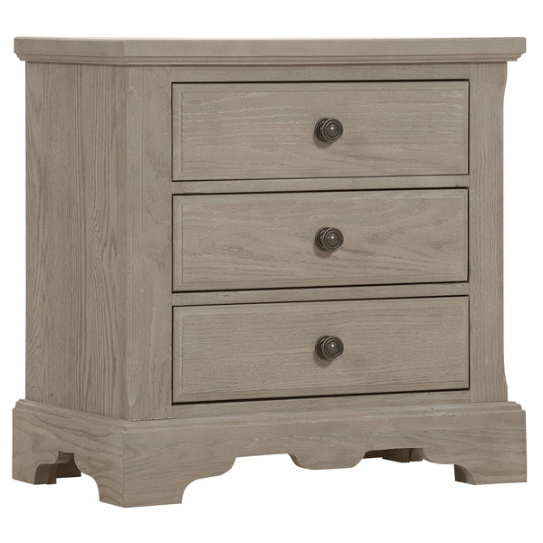 Artisan & Post Heritage 114-227 3 Drawer Night Stand - Greystone IMAGE 1