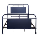 Liberty Furniture Industries Inc. Vintage 179-BR13HFR-N Queen Metal Bed - Navy IMAGE 1