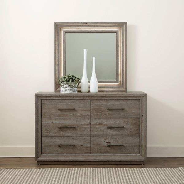 Liberty Furniture Industries Inc. Horizons 272-BR-DM 6-Drawer Dresser & Mirror IMAGE 1