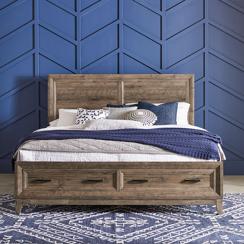 Liberty Furniture Industries Inc. Ridgecrest Queen Panel Bed with Storage 384-BR-QSB IMAGE 2