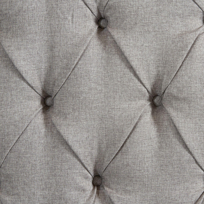 Elements International Morrow UMW092QB Queen Upholstered Bed - Gray IMAGE 5