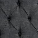 Elements International Morrow UMW090QB Queen Upholstered Bed - Charcoal IMAGE 5