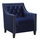 Elements International Tiffany UTF286100CA Accent Chair - Broadway Navy IMAGE 2