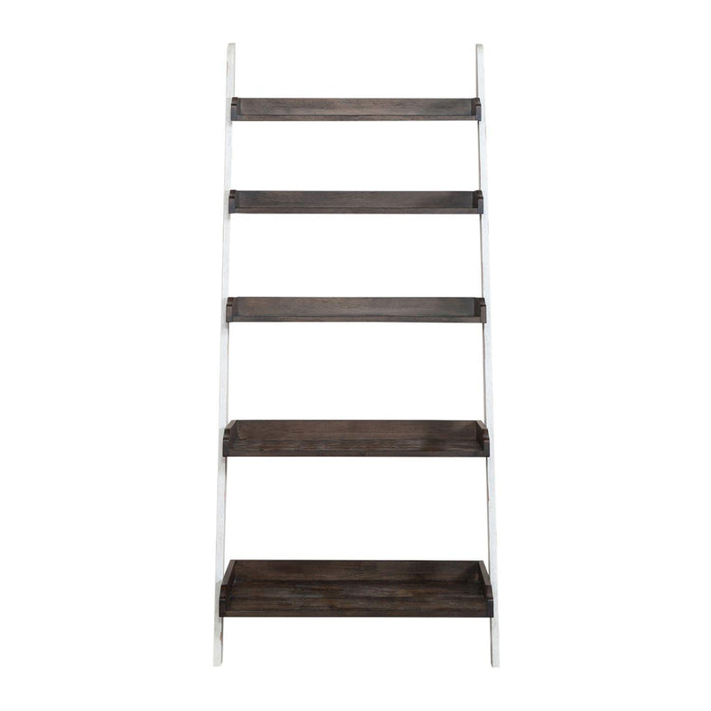 Liberty Furniture Industries Inc. Farmhouse 139WH-BK202 Leaning Bookcase IMAGE 1