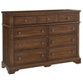 Artisan & Post Heritage 110-003 9 Drawer Bureau - Amish Cherry IMAGE 1